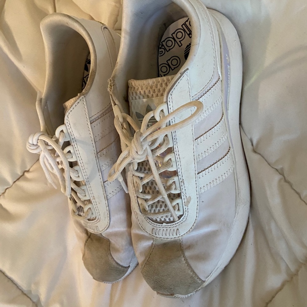 white adidas shoes